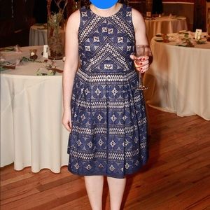 Eliza J Navy Lace Cocktail Dress